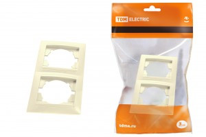 TDM Лама рамка СУ 2 мест. сл. кость (горизонт.) (20!) SQ1815-0130