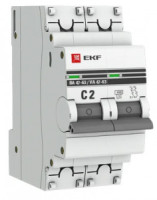 EKF PROxima автоматический выкл. ВА47-63 2P 2А 4,5kA х-ка С mcb4763-2-02C-pro