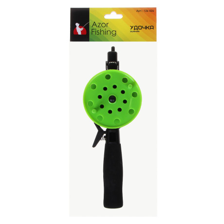 Удочка зимняя тм AZOR FISHING, пластик, длина 36см, d7,5см, 3 цвета