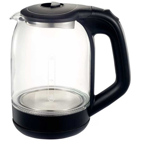Электрический чайник Добрыня 1,8 л 2200 Вт стекло DO-1238B черный