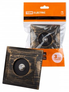 TDM Лама роз. СУ SAT (F-разъем) 0-2400МГц старинная бронза SQ1815-0762