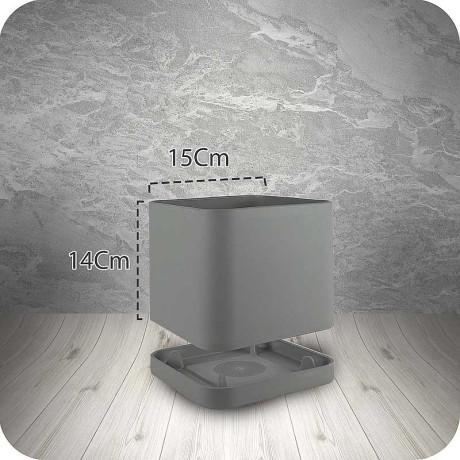 Горшок 2,10л серый 104/15-3 х12