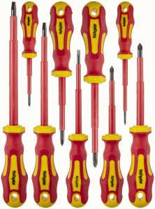 Navigator набор диэлектр. отверток 9шт (SL2.5,SL4,SL5.5,SL6.5,PH0,PH1,PH2,PZ1,PZ2)NHT-Otd01-H9 95000