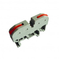 SmartBuy клемма проходн СМК 222-421 с рычагом на DIN 1х(0,08-4мм2) (50шт, ценна за шт) SBE-dincwcc-1