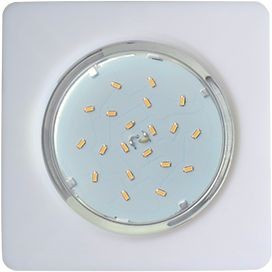 Ecola GX53 5357 св-к Квадрат Легкий Белый 25x107 FW5357ECD (10!)