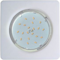 Ecola GX53 5357 св-к Квадрат Легкий Белый 25x107 FW5357ECD (10!)