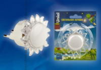 Uniel DTL-308 ночник 0.5W 4LED RGB Подсолнух 220V, пластик, с выкл., BL