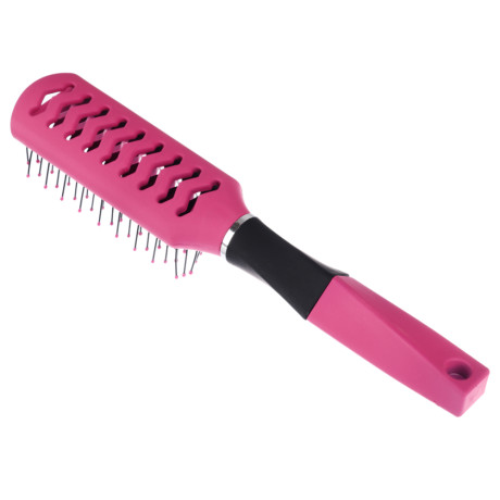 Расческа массажная тм ЮНИLOOK Грани, пластик, 23.5х4,2см, 4 цвета