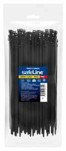 Safeline хомут (стяжка) нейлон 4,8х200 ЧЕРНЫЙ (уп.100шт, цена за уп.) PRO 24850