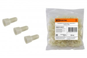 TDM Концевой изолирующий зажим (КОЛПАЧОК) КИЗ-3 до 8 мм2, (уп.100шт, цена за уп) (8!) SQ0519-0017