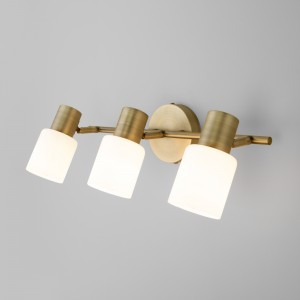 EUROSVET Бра E27 3x40W 406x155 металл белый/античная бронза Corso 20089/3 a049415