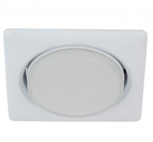 ЭРА св-к встр. под лампу GX53 квадр. 220V 13W белый KL71 WH/1 (аналог 646355) 3763