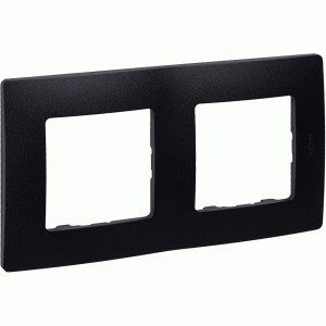 IEK ETIKA рамка СУ 2 мест. антрацит 672582