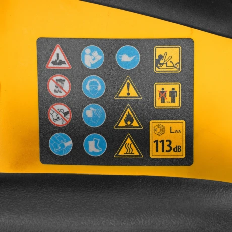 Пила цепная бензиновая DS-5218, шина 45 см, 52 см3, 3 л.с, шаг 0,325, паз 1,5 мм, 72 звена Denzel