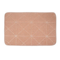 VETTA Коврик для ванной, вельвет, губка 0,8 см, полиэстер, 40х60 см, петли, мокко