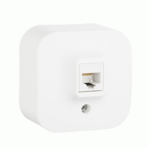 IEK QUTEO роз. компьют. ОУ 1 мест. бел. (RJ45, кат. 5е) 782224
