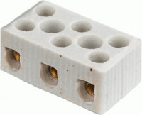 Navigator зажим винтовой (колодка) КЗВ 3х(2,5–8мм2) керамический, 35А, NTB-HCR-3-35/WH (20!) 61711