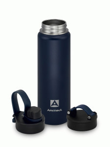 Термокружка Арктика 708-700S 0,53л нерж.сталь доп.крышка с поилкой текстурный синий