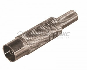 Гнездо TV антенное металл.с защитой каб. Rexant 05-2014