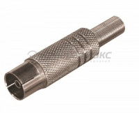 Гнездо TV антенное металл.с защитой каб. Rexant 05-2014