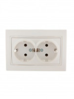 Lezard Мира роз. СУ 2 мест. 16А перламутр (земля, керамика, корпус PC) 701-3030-127