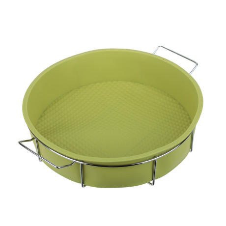 VETTA Форма силиконовая 25x6см, круглая на мет.подставке, 3 цвета