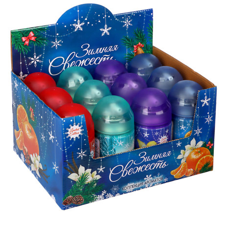 NEW GALAXY Освежитель воздуха Автоматик Limited Edition 250мл,Ваниль,Мандарин,Мороз.утро,Хвой.сказка