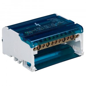 Stekker шина нулевая в корпусе на DIN-рейку 4х11 3L+PEN (кросс-модуль) LD505-411 39684