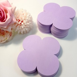 Uniel фоамиран для творчества, лесная фиалка 9х9см 1мм. четырехлист. VR-FE7 42T10/S50X50/PWF001