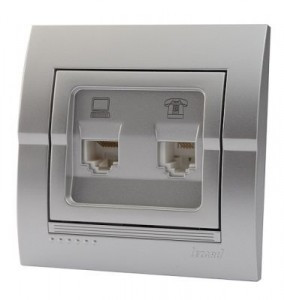 Lezard DERIY роз. СУ 1 мест. комп.+телеф. металлик серый