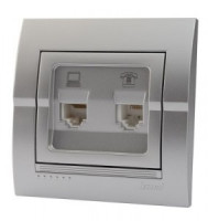 Lezard DERIY роз. СУ 1 мест. комп.+телеф. металлик серый