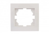 Lezard RAIN рамка 1 мест. горизонт. бел. (PC) 703-0202-146