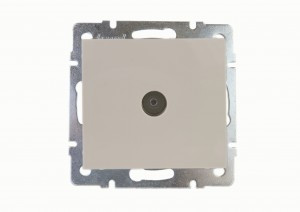 Lezard RAIN мех. роз. TV оконечная СУ 1 мест. крем (корпус PC) 703-0388-130