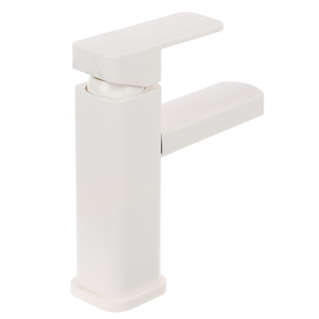 СоюзКран Смеситель для раковины, керам. картридж 25мм, металлопластик, белый, SK02-M105