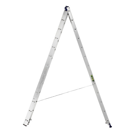 Лестница, 3 х 13 ступеней, алюминиевая, трехсекционная, Сибртех