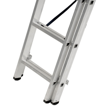 Лестница, 3 х 13 ступеней, алюминиевая, трехсекционная, Сибртех