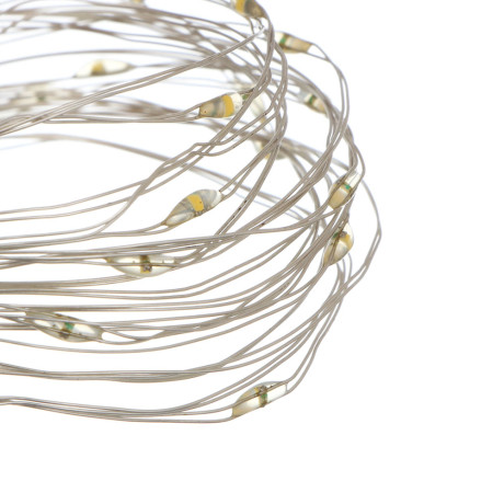 СНОУ БУМ Гирлянда эл. занавес нить росы 2х3м, 300 LED, 10 нитей, шампань, 8 реж., USB, пульт