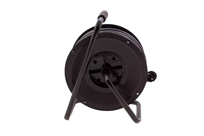 Удлинитель силовой 50 м, 16А, тип УХ10, ПВС, усиленный, на кабельной катушке, 4 розетки без заземления Сибртех