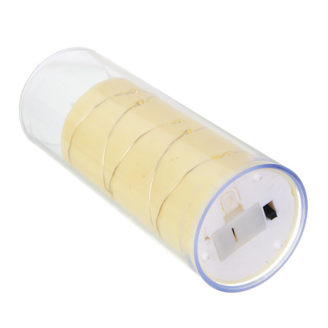 СНОУ БУМ Светильник декоративный LED в виде свечи в стакане, 5,5x14,5см, PP, PS, 3хAG13, 1 режим