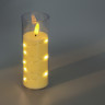 СНОУ БУМ Светильник декоративный LED в виде свечи в стакане, 5,5x14,5см, PP, PS, 3хAG13, 1 режим