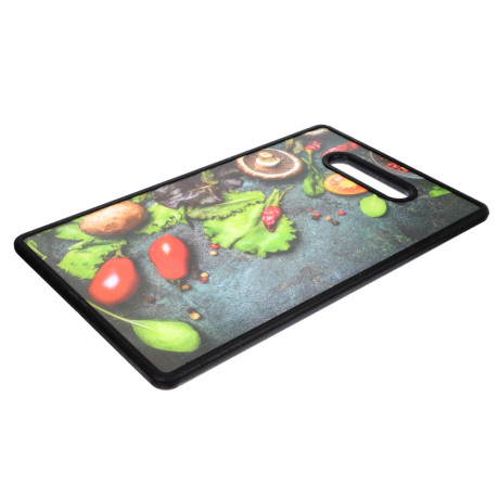 VETTA Гранит Доска разделочная с принтом 37х23х1,2см, пластик, 3 дизайна