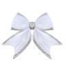 СНОУ БУМ Набор бантов 12x14 см, 2 шт, полиэстер, белый
