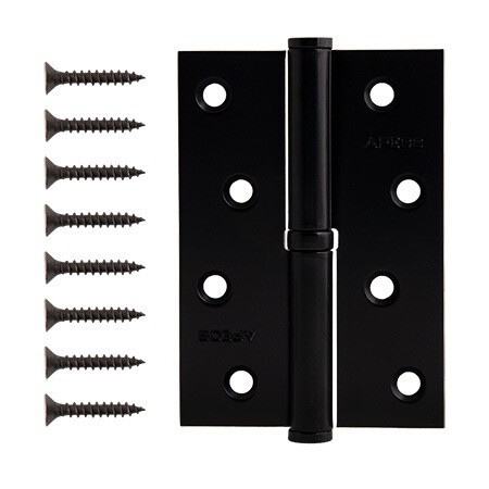 Петля Апекс 100*70 s=3мм правая с Подшипником (черный матовый)  \2