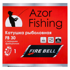 AZOR FISHING Катушка с передним фрикционом &quot;Фаэр Бэл&quot; FB-30, 1п.п, 3 цвета