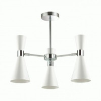 LUMION 3661/3C LN18 069 хром/мат. бел. люстра накл. E14 3*60W QUINN 445x550
