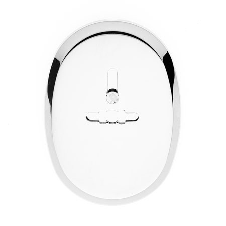 Накладка под сувальду DP-11-S-CR со Шторкой  (Хром) Овальная Apecs  (1штука!)  \24