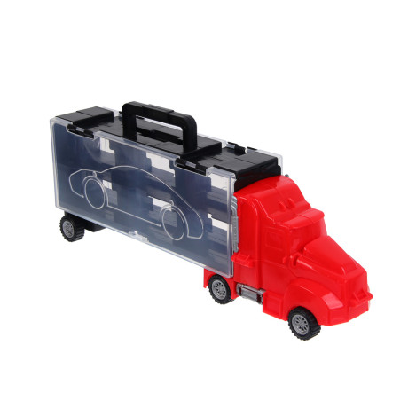 ИГРОЛЕНД Автоперевозчик, с запуском, 6 машинок, PP, 37х14,2х7,3 см, 2 дизайна