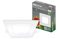 TDM св-к ультратонкий встр. св/д &quot;Даунлайт&quot; квадрат СВО(ДВО) (белый) 6W 6500К  SQ0329-0119