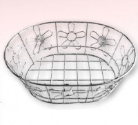 Корзина д/фруктов "Цветок" хром (кратность 6шт!!!) AN52-77 Мультидом