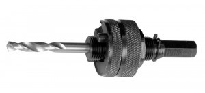 Державка ЗУБР "ЭКСПЕРТ" для биметаллических коронок, жесткие штифты, прижимная муфта, шестигранный х